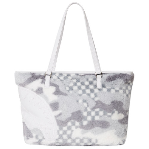 Sprayground Τσάντα ώμου White Fur 3AM Tote